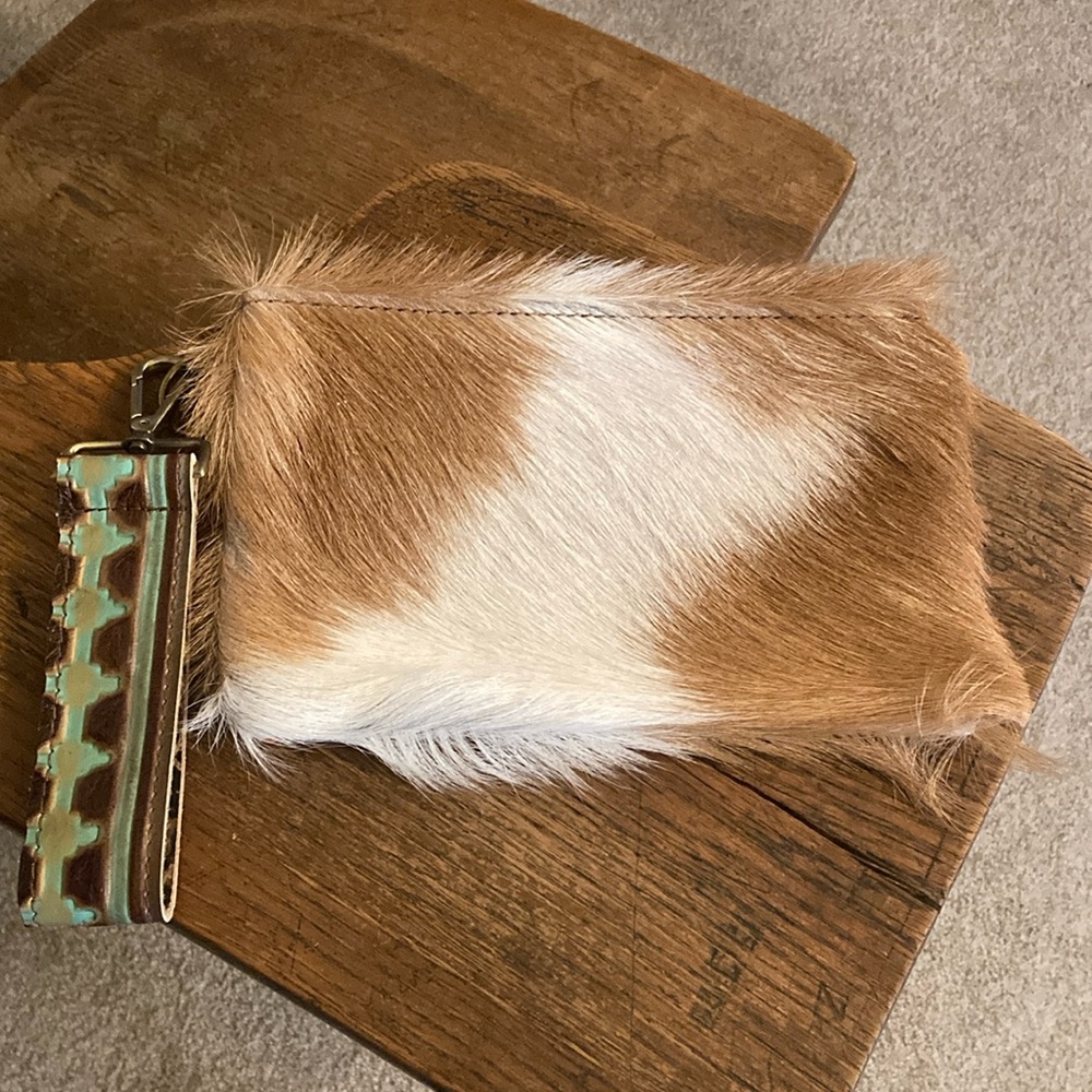 Merrick’s Custom Leather Clutch NWOT